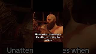 Unattended Babies When They Find Out Where The Oven Is - God Of War Ragnarok Valhalla Meme