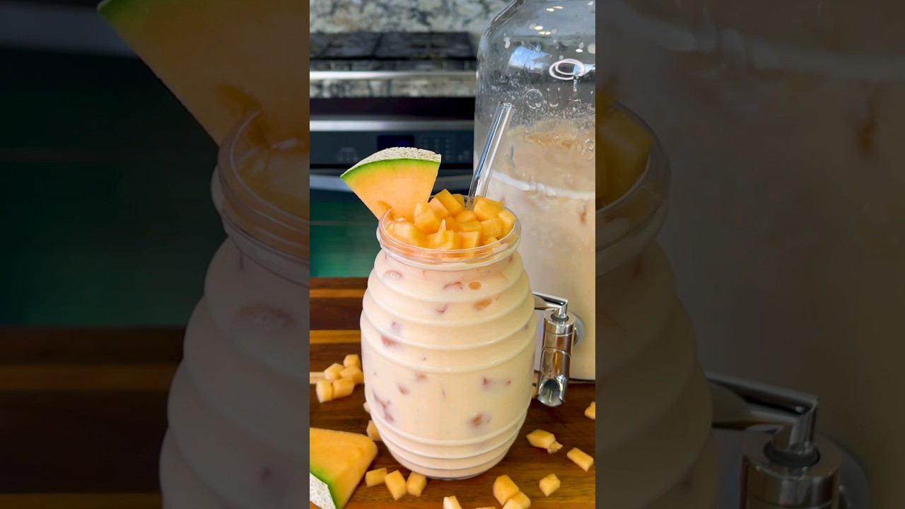 How to Make Agua Fresca de Melon Cremosita #shorts