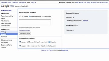 Make your Google Site public