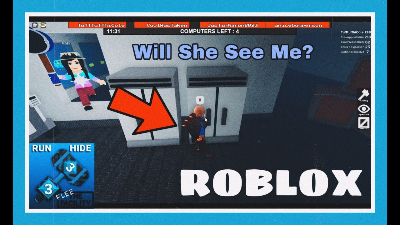 Hiding In Obvious Spots! (Roblox Flee The Facility) YouTube