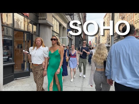 видео: NEW YORK CITY Walking Tour [4K] - SOHO