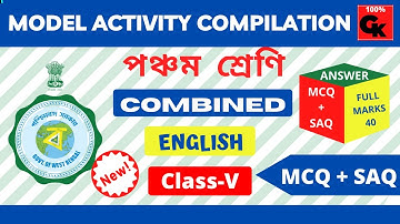Class 5 English Model Activity Compilation 2021|| October|| Marks=40 || Activity Task Combined