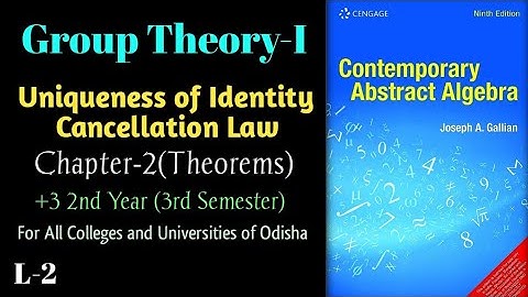 Group Theory: 3rd Semester(C-6) | Theorems | State & Prove (Part-2)