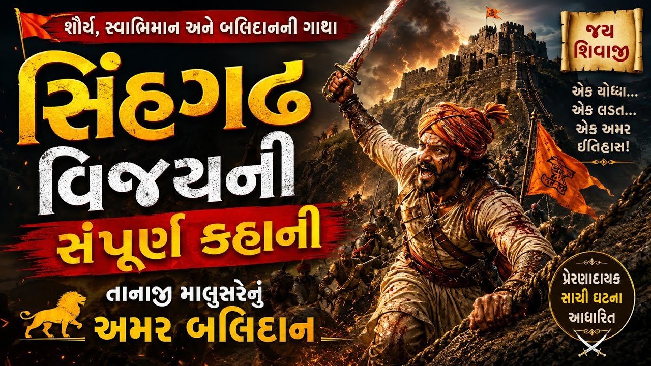🚩 🙏સિંહગઢ વિજયની સંપૂર્ણ કહાની | તાનાજી માલુસરેનું અમર બલિદા