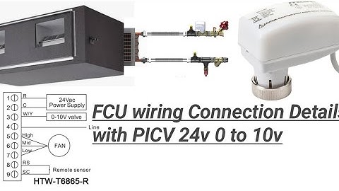 FCU wiring connection with PICV Actuator in chilled water supply