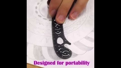 Versatile Portable Design Tool Multi-function Drawing Ruler