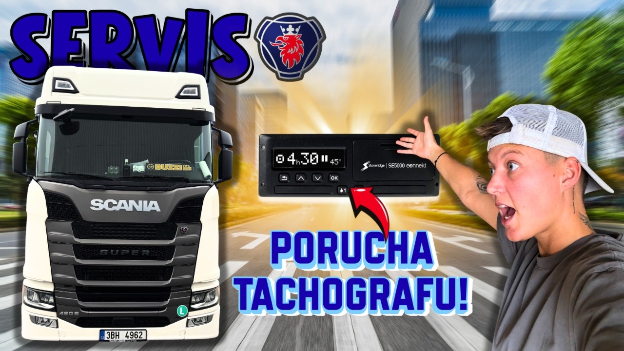 TRUCK TRIP🚚PORUCHA TACHOGRAFU!💥SCANIA SERVIS V ITÁLII🇮🇹CRAZY VYKLÁDKA V JANOVĚ🇮🇹🤯