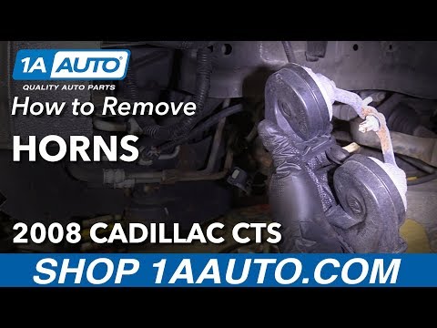 How to Remove Replace Horns 2008 Cadillac CTS