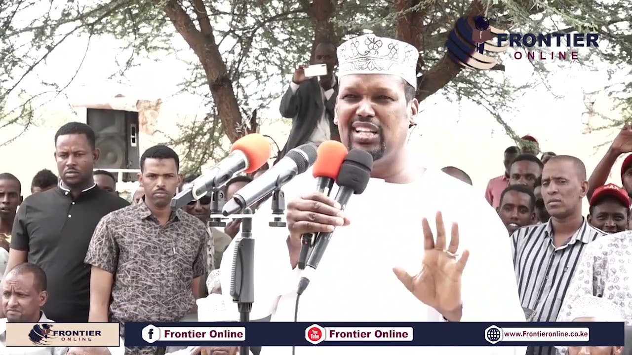 Governor Ali Roba powerful speech in Moyale Ethiopia, at Sultan Mohamed Hassan Gababa's residence.