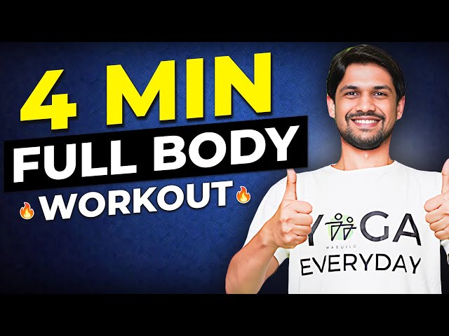 Daily 4-Minutes Workout to Stay FIT | TABATA | Saurabh Bothra class=