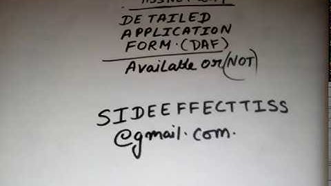 TISSNET - 2019 || INFORMATION OF DETAIL APPLICATION FORM