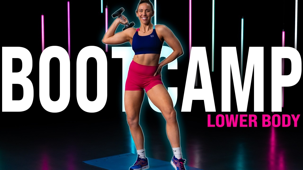 Lower Body Bootcamp | 40 Min Dumbbell Legs and Abs!
