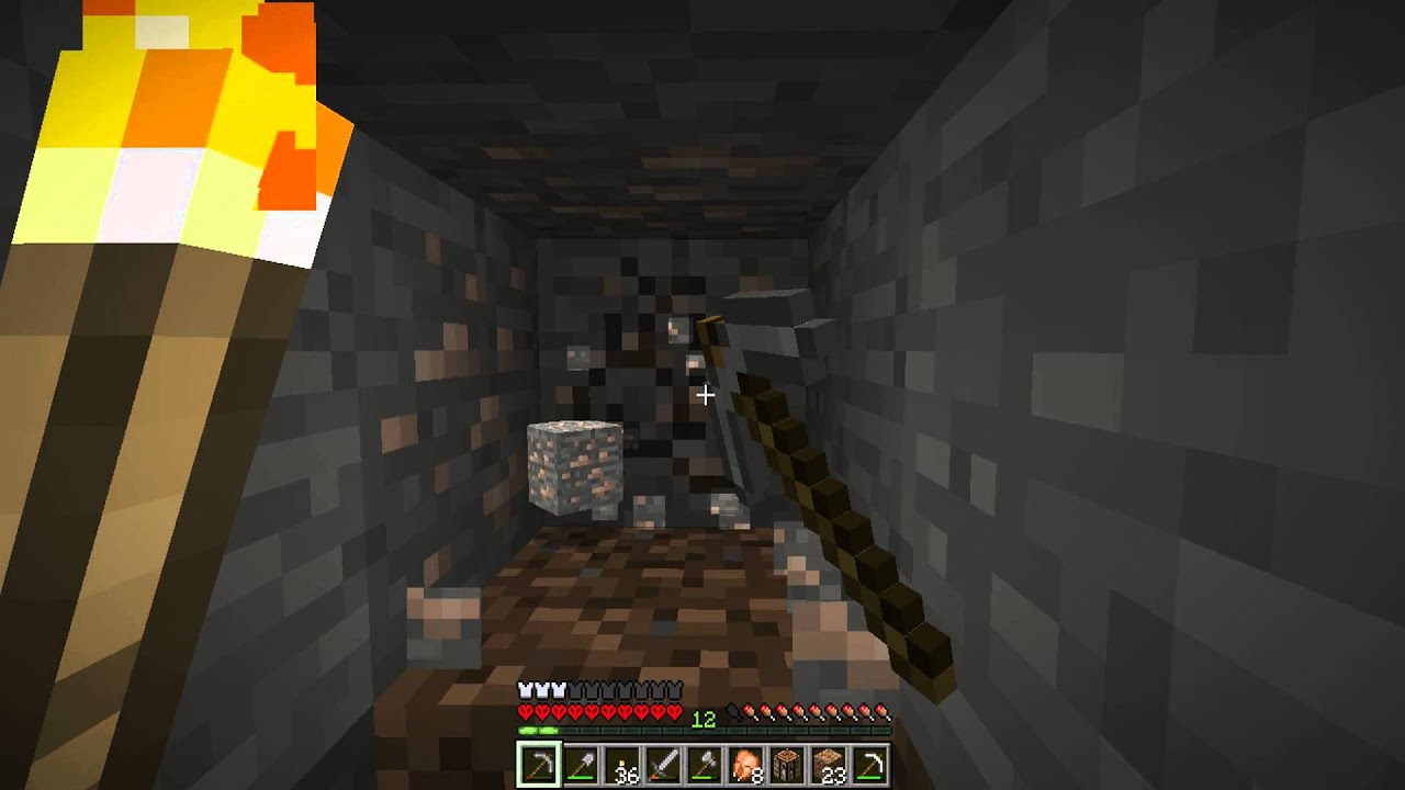 Let's Play Minecraft Hardcore 2 Part 6 - Finding Ores - YouTube