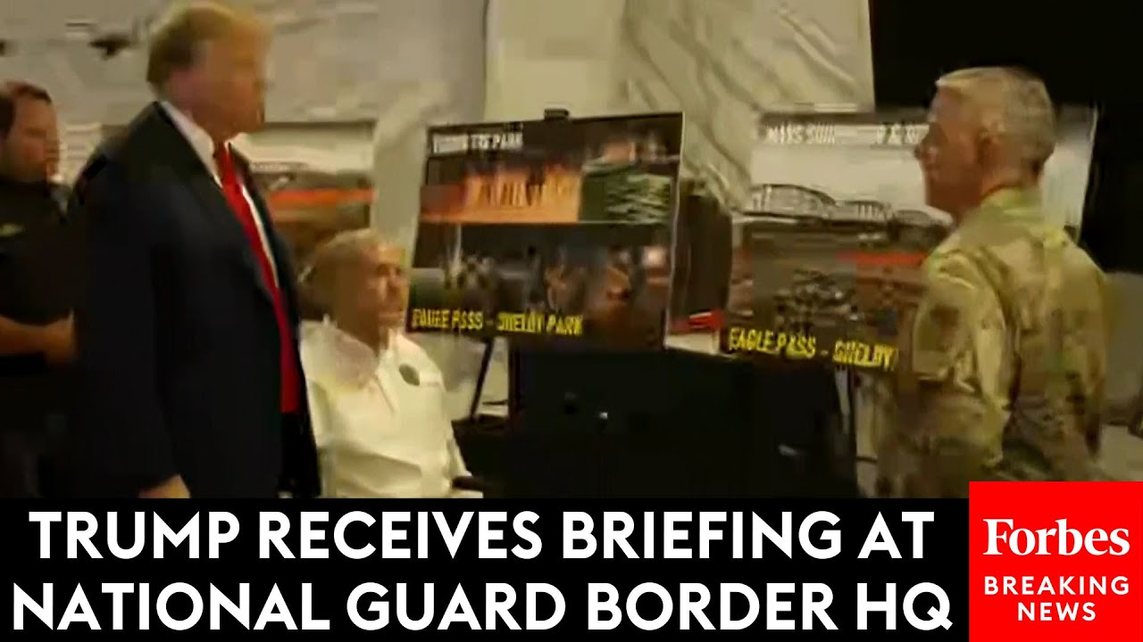 BREAKING NEWS: Trump Receives Border Briefing At Eagle Pass National ...