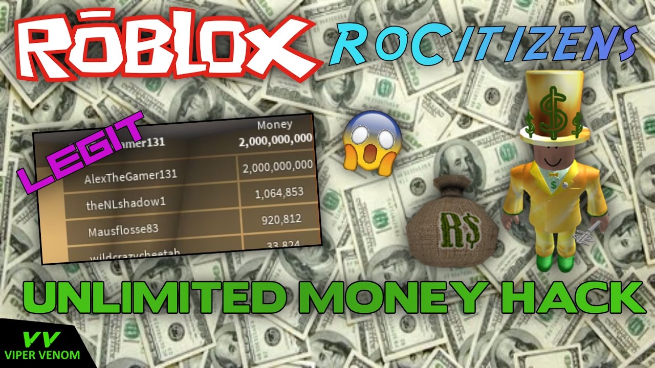 Roblox Rocitizens Hack Unlimited Money Legit No Clickbait Working December 29th Youtube - venom viper roblox hacks