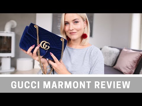 blue gucci marmont bag