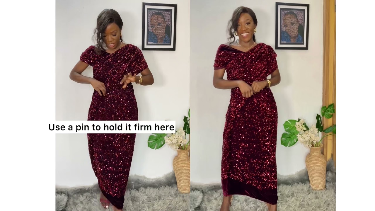 DIY NO-Sew Dress from Scarf hacks  / Easy fashion transformation for every girl