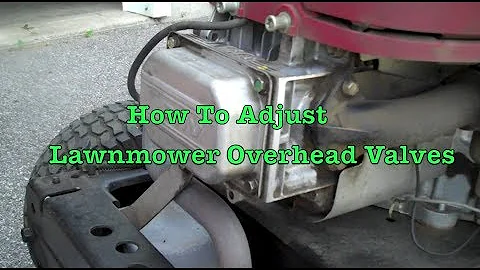 DIY: How to Adjust Lawnmower Overhead Valves.