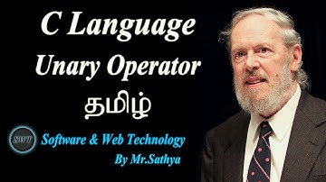 Unary Operator Using C Language in Tamil