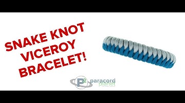 How To Make A Paracord Snake Knot Viceroy Bracelet