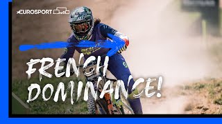 Marine Cabirou Overcomes Valentina Holl | UCI Women Mountain Bike 2023 Series | Highlights screenshot 2