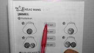 Buku Aktiviti Matematik Jilid 2 Nilai Wang Aktiviti 1 No.1 Tahun 1 Muka Surat 15 KPM