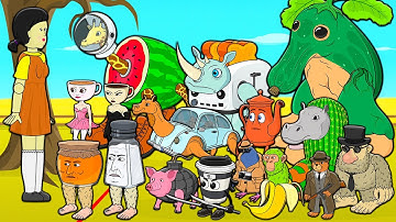 NEW ITALIAN BRAINROT AI ANIMALS PLAY SQUID GAME 2! Cartoon Animation