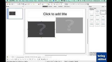 How to add movie / pictures inside slides in Libreoffice Impress ?