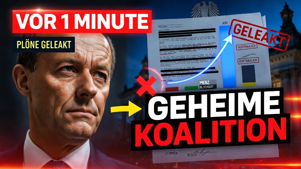 VOR 1 MINUTE – Geheime Koalitions Pläne geleakt  Merz verweigert AfD trotz Stimmen Beben!