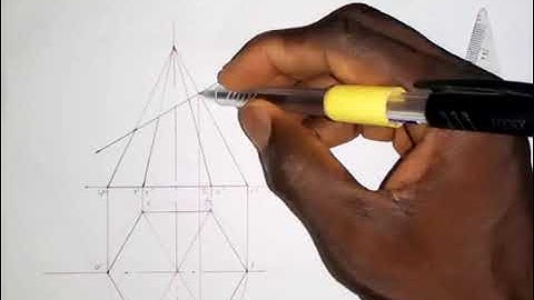 Construction of Front Elevation, Complete Plan, End Elevation and True shape of a Truncated pyramid