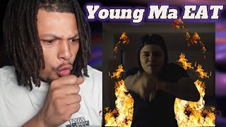 Kezzy Reacts To - Young M.A Eat (Reaction)