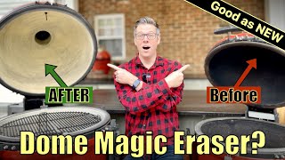 How to CLEAN your Kamado Joe DOME. The SECRET to removing black gunk revealed