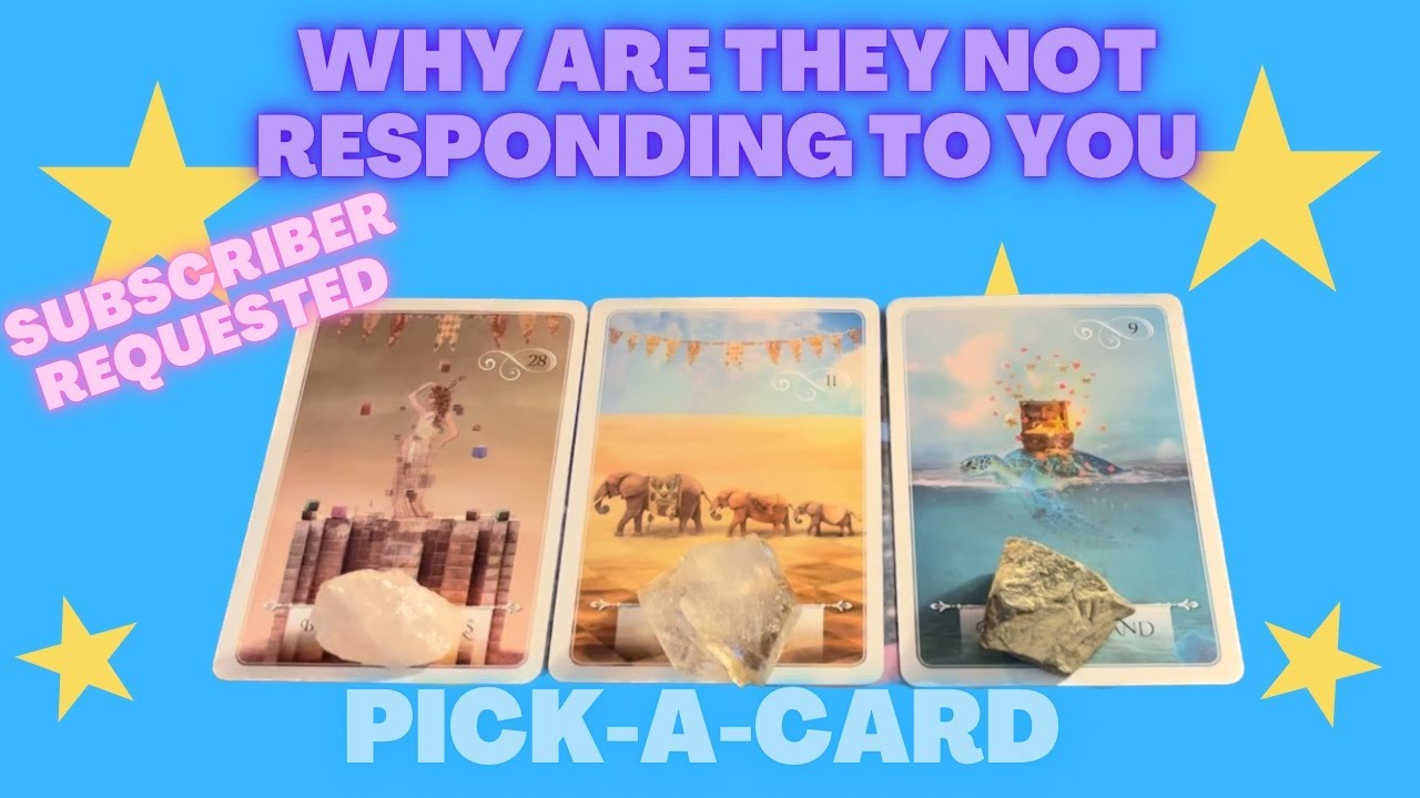 🔮❤️ Why are they not responding to you ✨🌙PICK-A-CARD🔮⭐ TIMELESS❤️🔮LOVE #tarot #pickacard