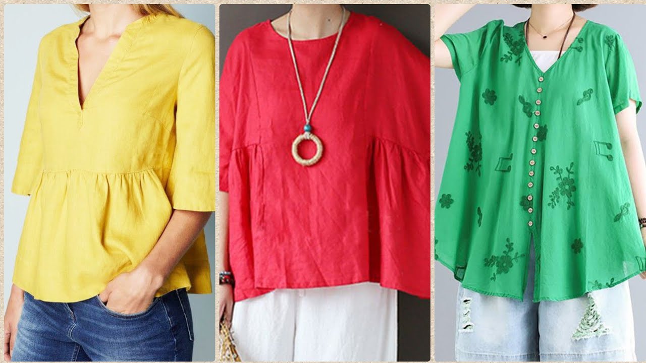 Daily Wear Casual Plain Tops, Shirts and Kurtis Collection/Affordable ...