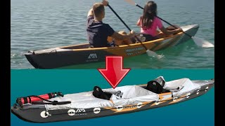 Transforming an inflatable DropStitch 2person recreational kayak into the expeditional one