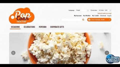 Tutorial Online Popcorn Store Magento Theme by Buztheme.com