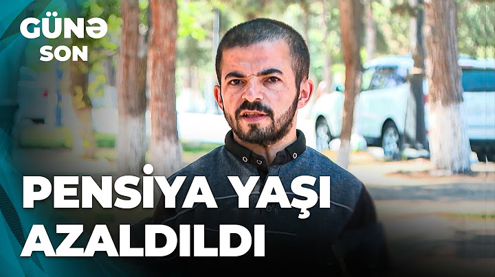 Günə Son | Bu insanlar 59 yaşdan pensiya alacaqlar