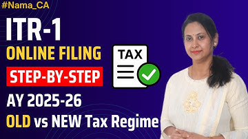 ITR Online Filing for AY 2025-26 | How to file ITR 1 online FY 2024-25 | ITR Filing Online 2025-26