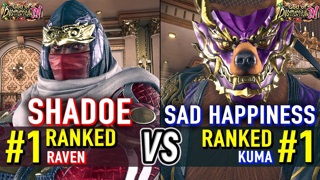 T8 🔥 SHADOE (#1 Ranked Raven) vs SAD HAPPINESS (#1 Ranked Kuma) 🔥 Tekken 8 High Level Gameplay