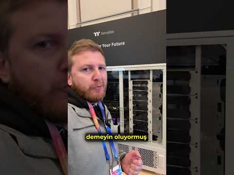 Beyaz İş İstasyonu Kasası CES 2025 #32 #Thermaltake #AX700 #XLATX #Kasa #işbirliği