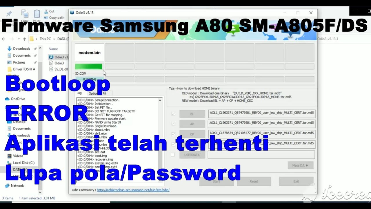 Firmware Samsung Galaxy A80 SM A805F/DS