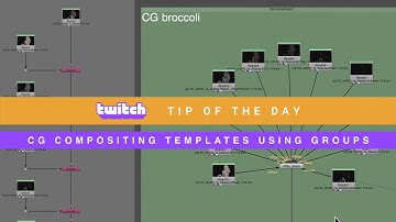 CG compositing templates using groups: CG Broccoli (Twitch Tip of the Day)