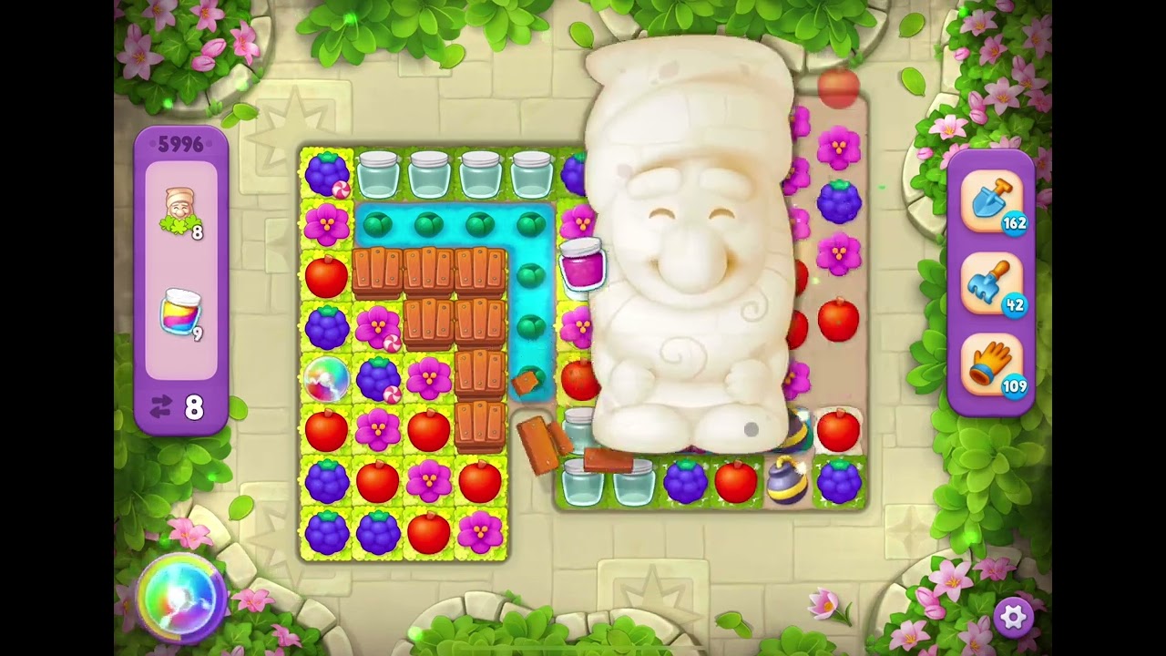 GardenScapes Level 5996 no boosters - YouTube