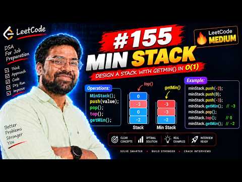 Min Stack | LeetCode 155 | O(1) Time Complexity | Java Solution | DSA Interview