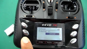 DEVO 7E sensor set up