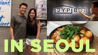 Vlog: JYP Entertainment Tour with JYP, Rice paper ddeokbokki, New hair