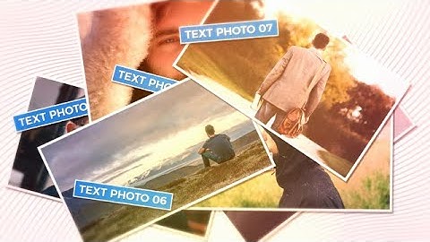 Photo Drop After Effects Templates