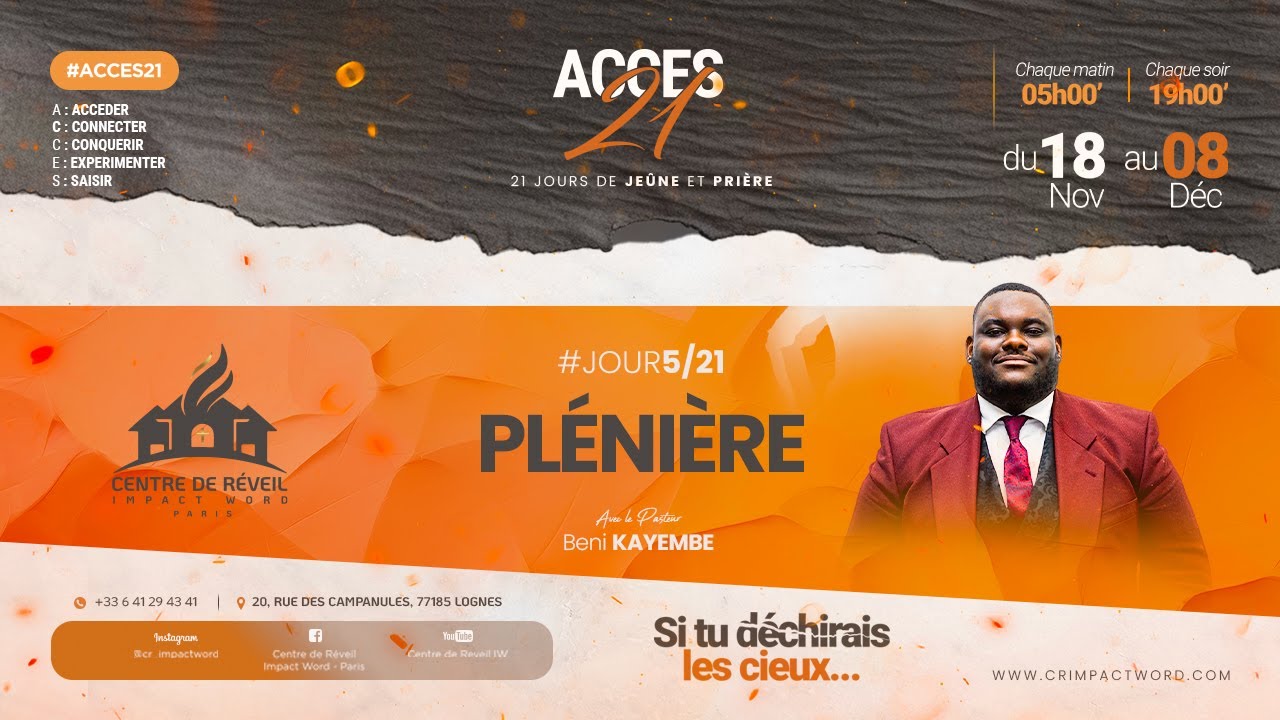 Et si tu déchirais les cieux ? | Pasteur Béni KAYEMBE | ACCES21 Jour 5