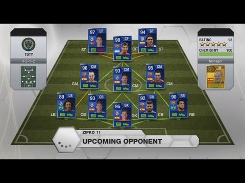 FIFA 13 - FULL TOTY TEAM! (Best Team On FIFA?) "Team Of The Year"