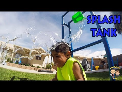 SPLASH TANK Hit With SOCCER BALL | Damian And Deion Get Soaked
